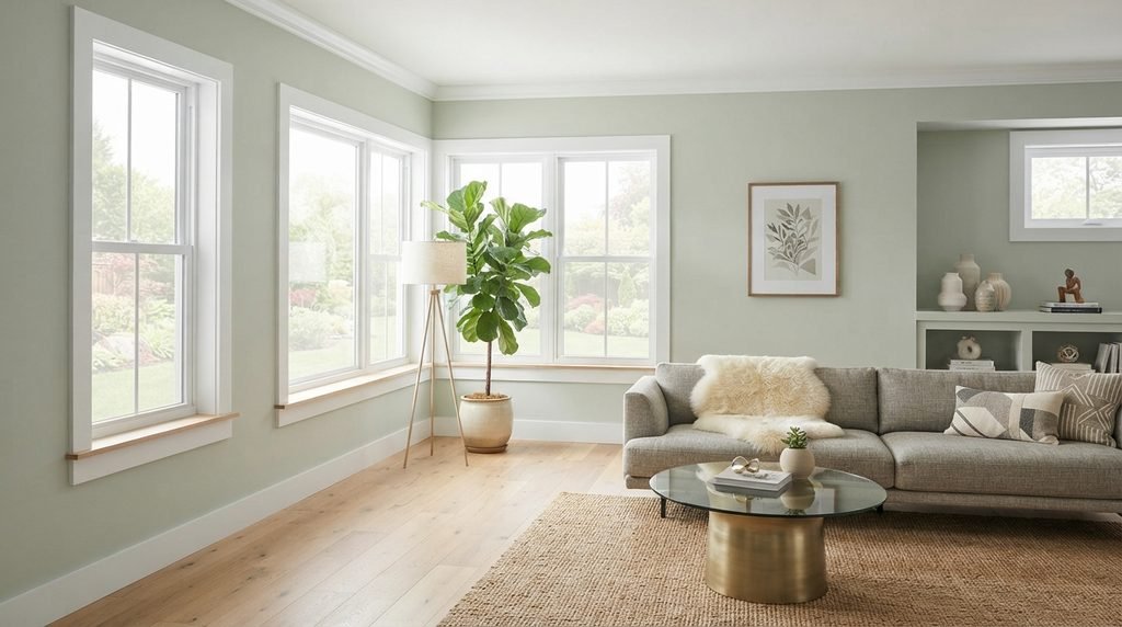 new replacement windows in renovated room