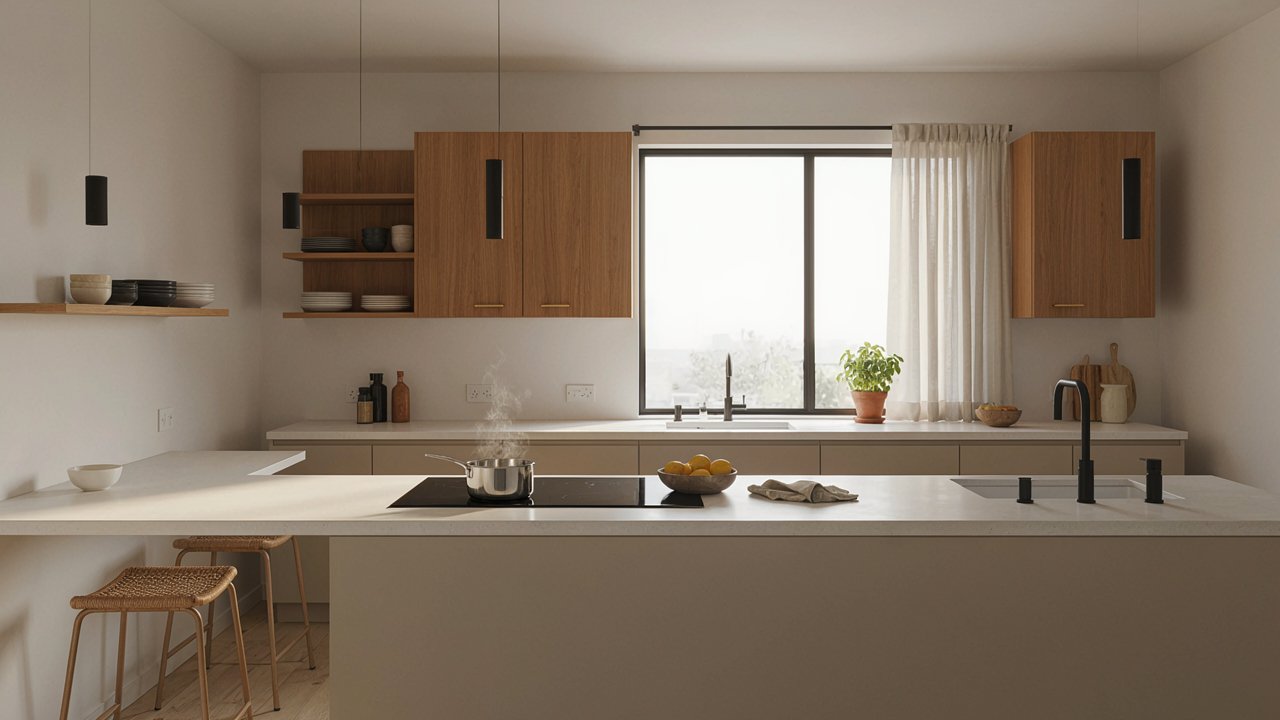 Modern Kitchen Set Up